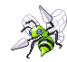 Sprite Animado Beedrill Blanco Negro