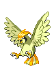 Sprite Animado Pidgeotto Blanco Negro