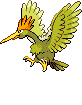 Sprite Animado Fearow Blanco Negro