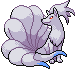 Sprite Animado Ninetales Blanco Negro