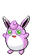 Sprite Animado Wigglytuff Blanco Negro