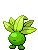 Sprite Animado Oddish Blanco Negro