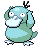 Sprite Animado Psyduck Blanco Negro