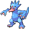 Sprite Animado Golduck Blanco Negro