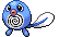 Sprite Animado Poliwag Blanco Negro