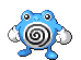 Sprite Animado Poliwhirl Blanco Negro