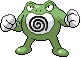 Sprite Animado Poliwrath Blanco Negro