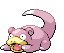 Sprite Animado Slowpoke Blanco Negro