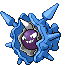 Sprite Animado Cloyster Blanco Negro