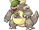 Sprite Animado Kangaskhan Blanco Negro