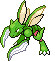 Sprite Animado Scyther Blanco Negro