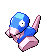 Sprite Animado Porygon Blanco Negro
