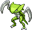 Sprite Animado Kabutops Blanco Negro