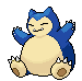 Sprite Animado Snorlax Blanco Negro