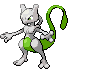 Sprite Animado Mewtwo Blanco Negro
