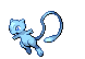Sprite Animado Mew Blanco Negro