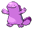 Sprite Animado Quagsire Blanco Negro