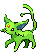 Sprite Animado Espeon Blanco Negro