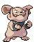 Sprite Animado Granbull Blanco Negro