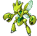 Sprite Animado Scizor Blanco Negro