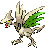 Sprite Animado Skarmory Blanco Negro