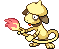 Sprite Animado Smeargle Blanco Negro