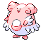 Sprite Animado Blissey Blanco Negro