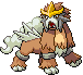 Sprite Animado Entei Blanco Negro