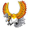 Sprite Animado Ho-Oh Blanco Negro