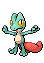 Sprite Animado Treecko Blanco Negro