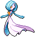 Sprite Animado Gardevoir Blanco Negro