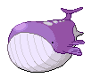 Sprite Animado Wailord Blanco Negro