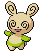 Sprite Animado Spinda Blanco Negro
