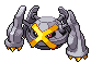Sprite Animado Metagross Blanco Negro
