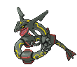 Sprite Animado Rayquaza Blanco Negro