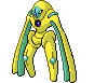 Sprite Animado Deoxys Blanco Negro