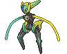 Sprite Animado Deoxys Blanco Negro