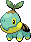 Sprite Animado Turtwig Blanco Negro