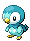 Sprite Animado Piplup Blanco Negro