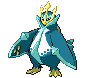 Sprite Animado Empoleon Blanco Negro