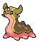 Sprite Animado Gastrodon Blanco Negro