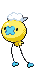 Sprite Animado Drifloon Blanco Negro