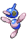 Sprite Animado Porygon-Z Blanco Negro