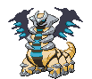 Sprite Animado Giratina Blanco Negro