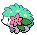 Sprite Animado Shaymin Blanco Negro
