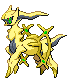 Sprite Animado Arceus Blanco Negro