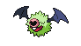 Sprite Animado Woobat Blanco Negro