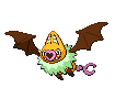 Sprite Animado Swoobat Blanco Negro