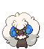 Sprite Animado Whimsicott Blanco Negro