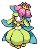 Sprite Animado Lilligant Blanco Negro